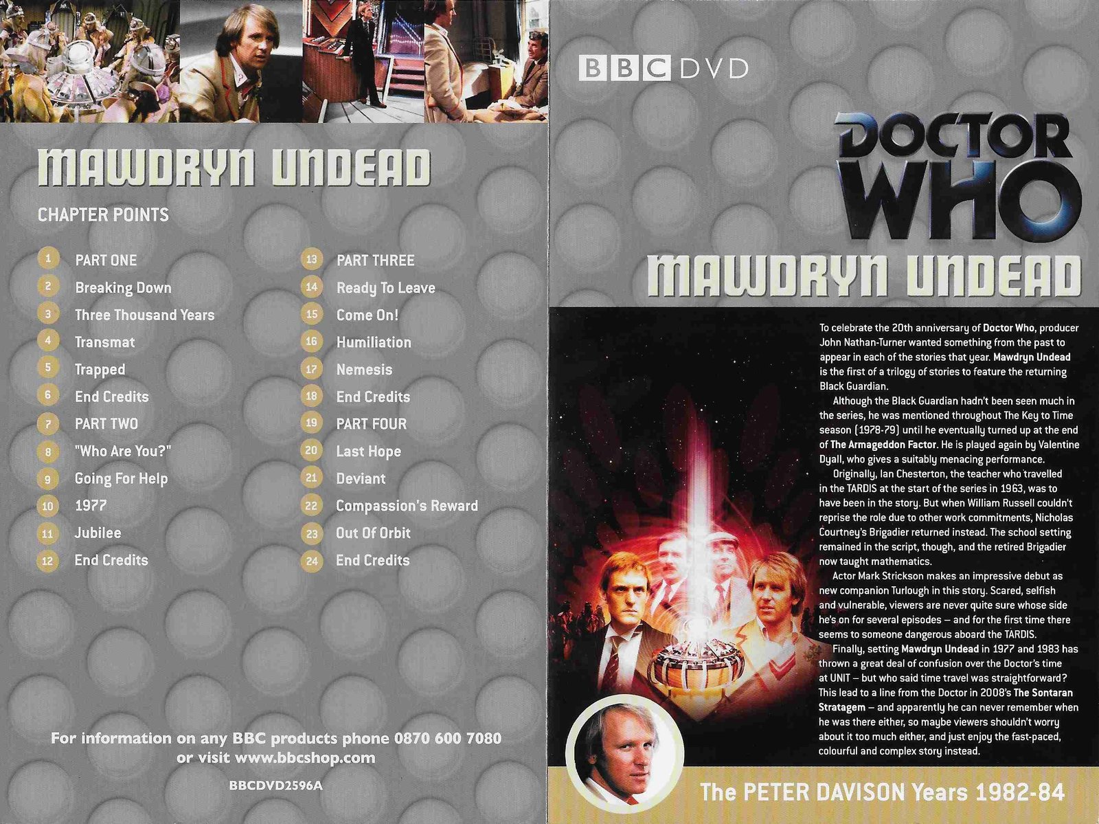 Inserts from BBCDVD 2596A